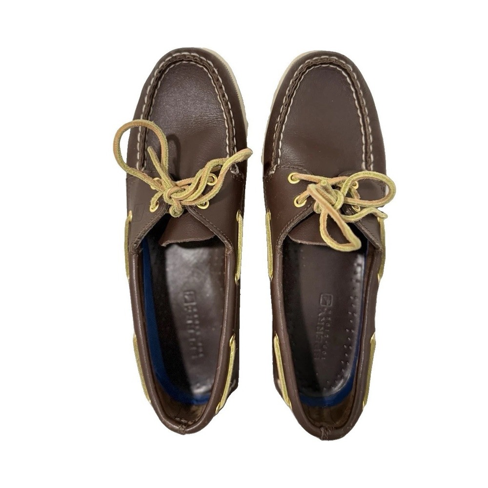 Sperry Women's Authentic Original Boat Shoes – Brown Leather – Size 8.5